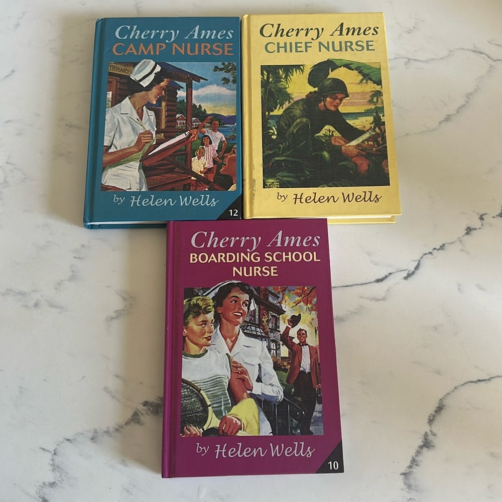 Cherry Ames Nurse Book Set - Chief, Camp, Boarding School